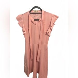 Moyabo pink dress - collar tie